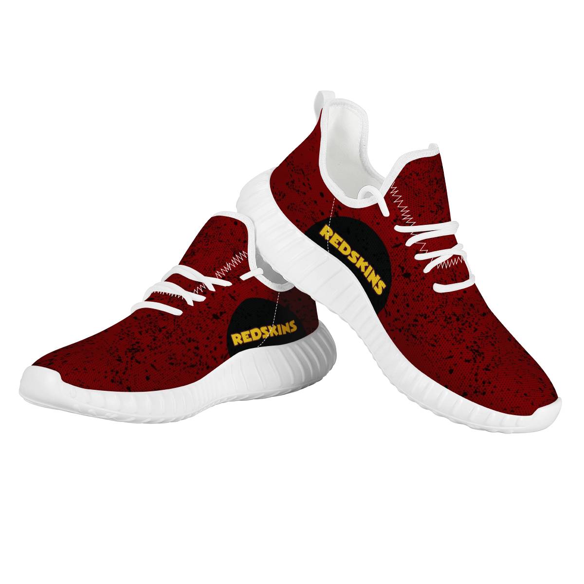 Women's Washington Redskins Mesh Knit Sneakers/Shoes 005